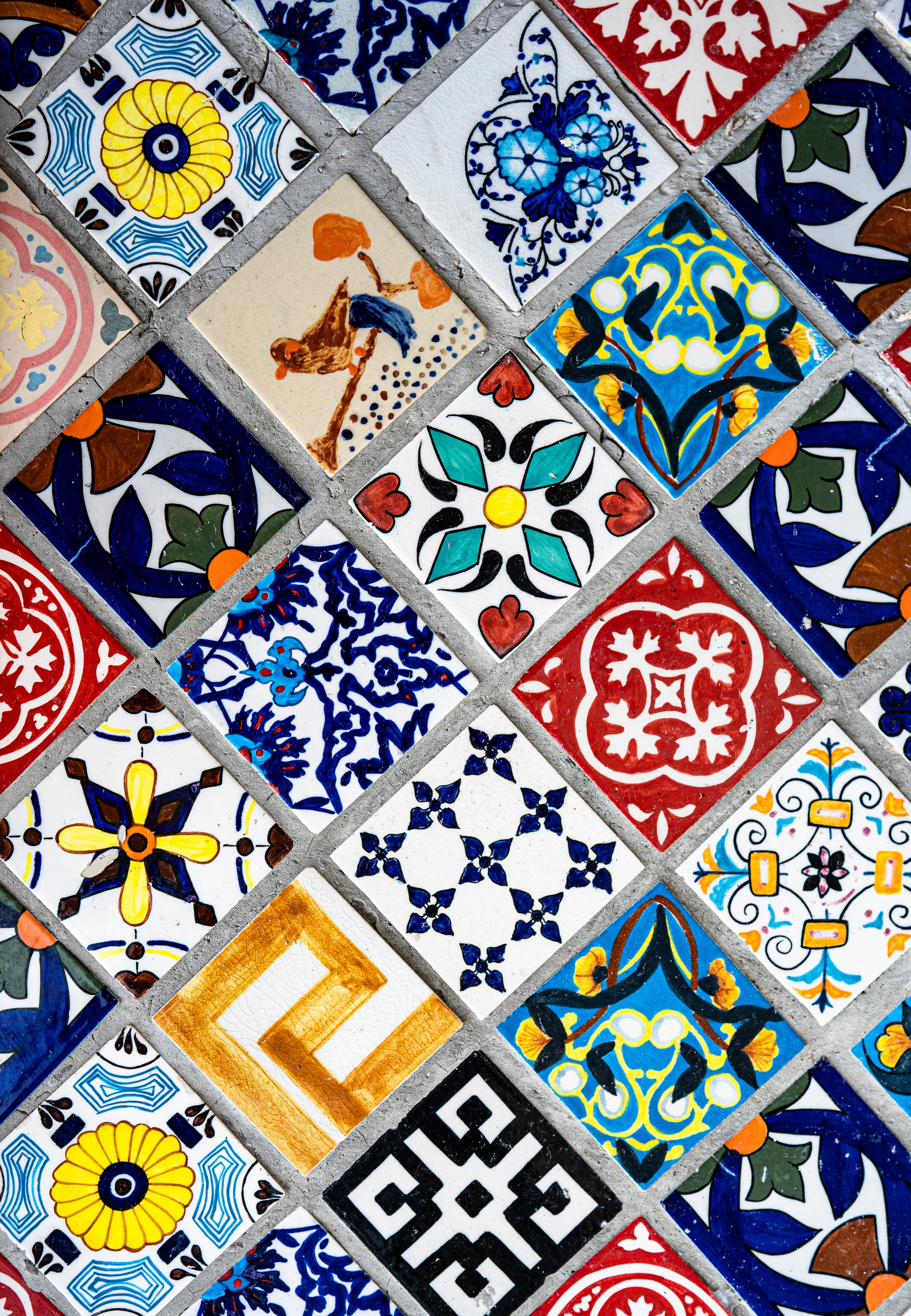 Tile with a bold pattern - learn about tile trends with Footprints Bath and Tile, best of tile installation companies.